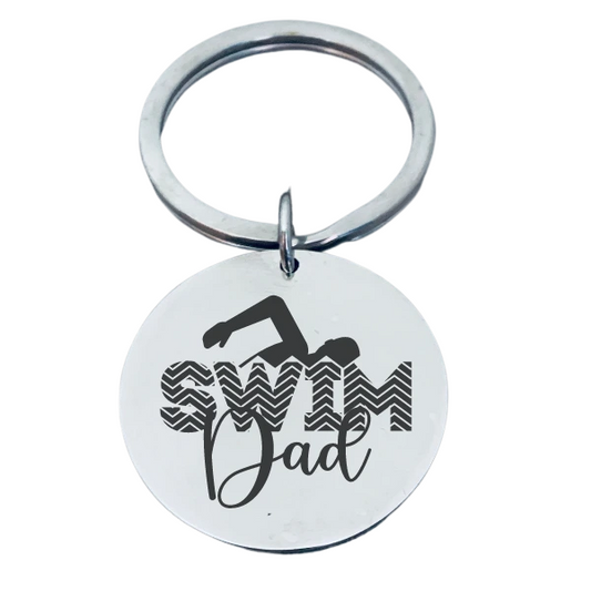 Swim Dad Keychain