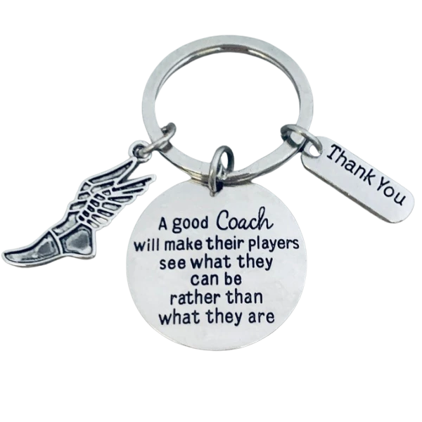 Track and Field Coach Keychain