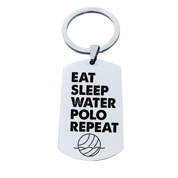 Waterpolo Keychain - Eat Sleep Waterpolo Repeat