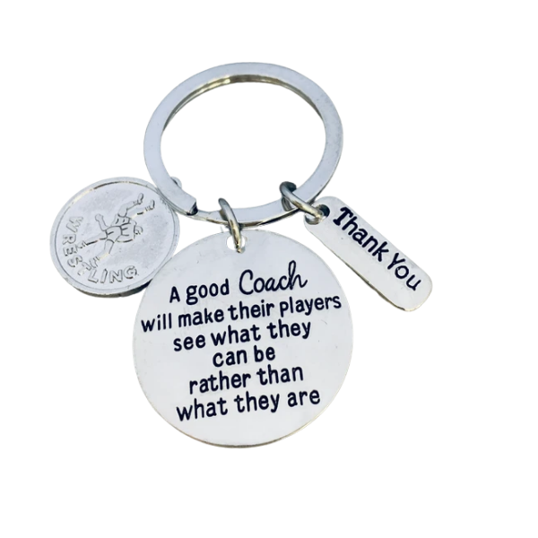 Wrestling Coach Keychain - See What You Can Be
