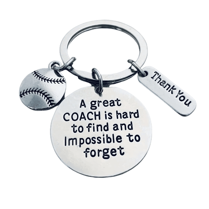 Baseball Great Coach is Hard to Find Keychain