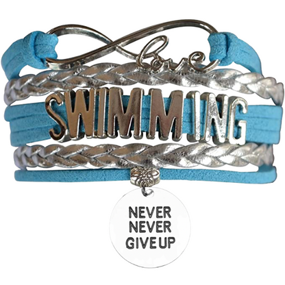 Girls Swim Charm Bracelet