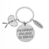 Tennis She Believed She Could So She Did Keychain - Sportybella