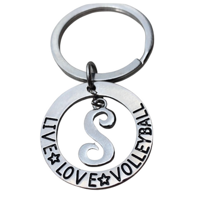 Personalized Live Love Volleyball Keychain