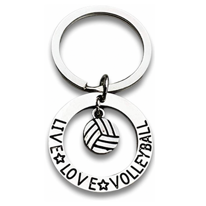 Live Love Volleyball Keychain - Sportybella