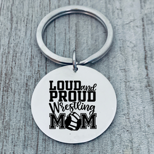 Wrestling Mom Keychain